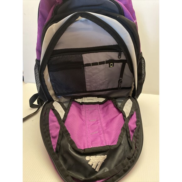 Adidas Backpack Purple amd Grey With Computer / iPad Slot - Picture 5 of 12